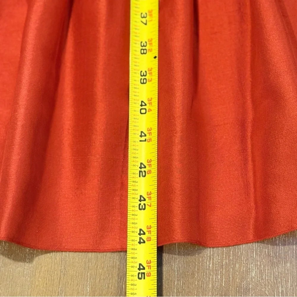 NWT Tory Burch Ramona Silk‎ Off The Shoulder Maxi Dress Red Canyon Size M